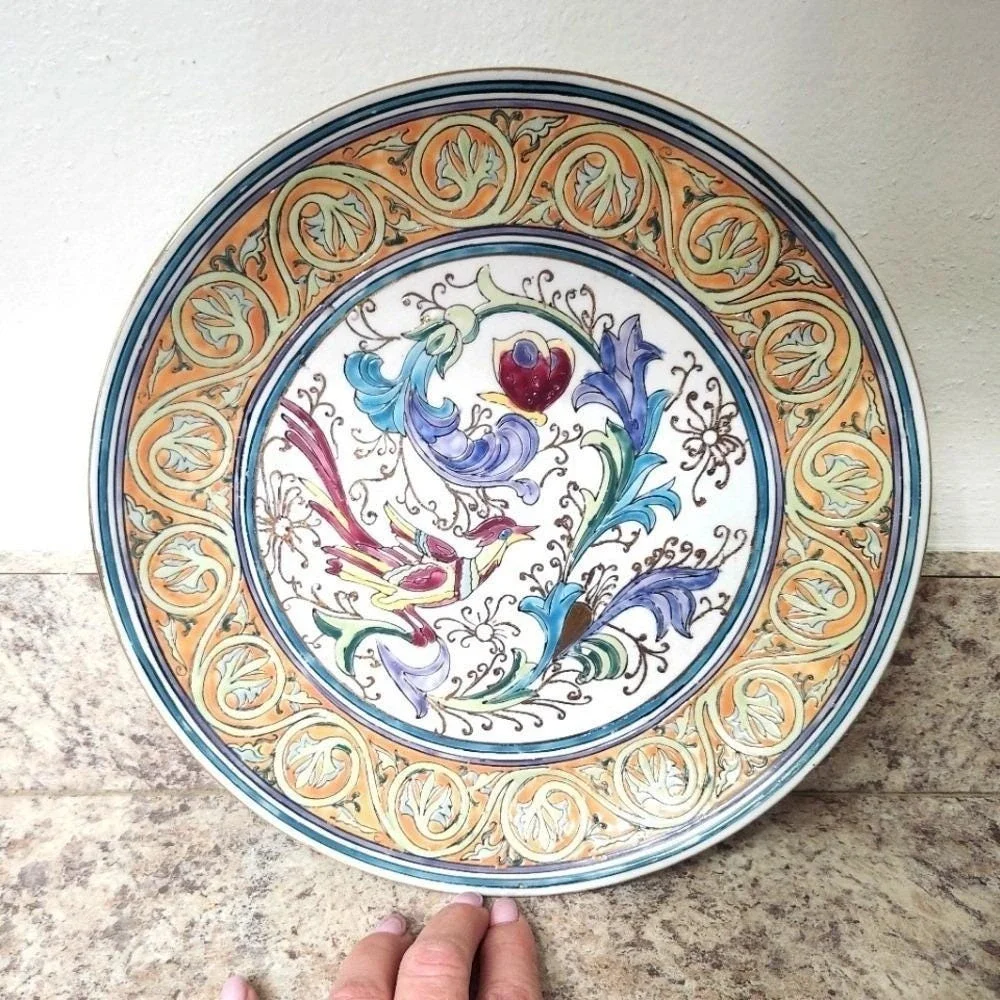 REDUCED - Toyo Hand Painted Porcelain Plate -‎ chip